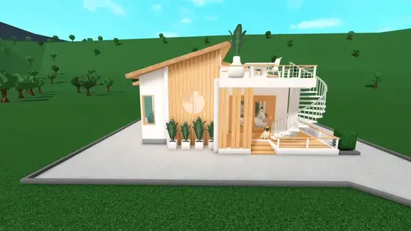 Modern Bloxburg Boho Tiny House