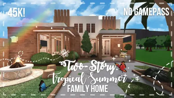 No Gamepass Two Story Tropical Summer Family Home