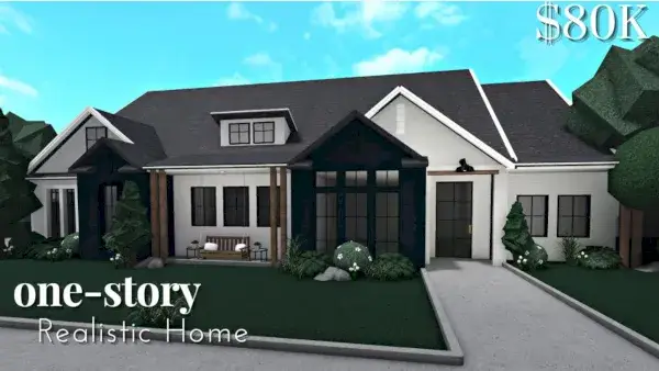 80k One-Story Realistic Home