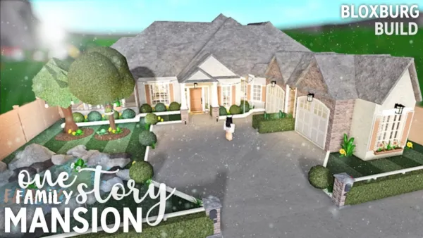One Story Family Mansion.