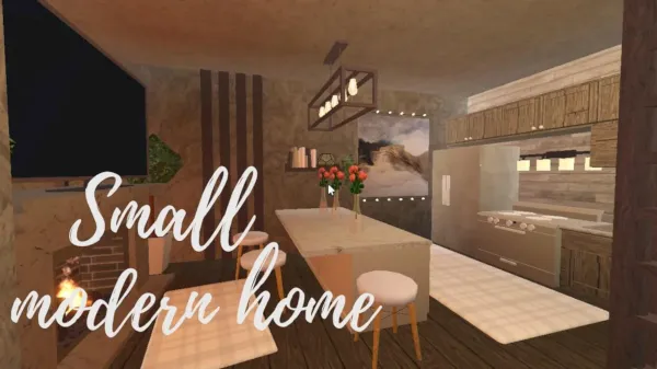 One-Story Family Small Modern Home.