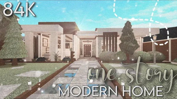 One-Story Modern Home.